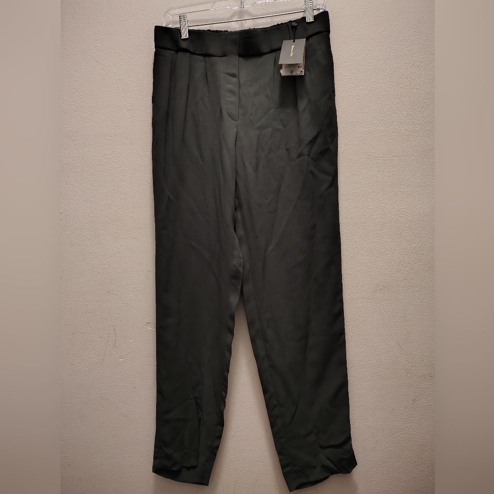Massimo Dutti Dark Green Women's Dress Pants